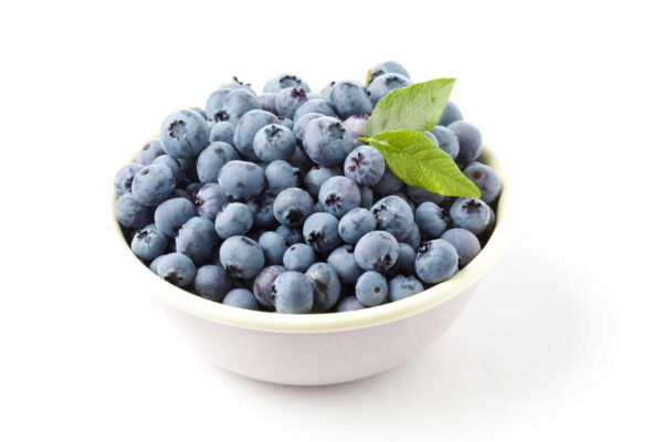 Bowl of blueberries