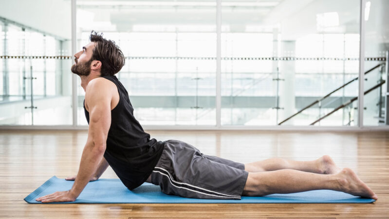 Back stretching exercise