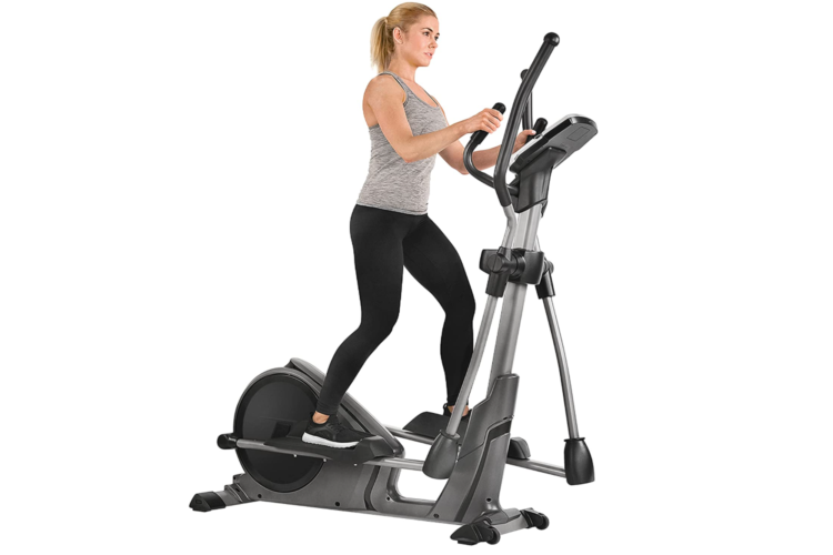 Girl on elliptical machine