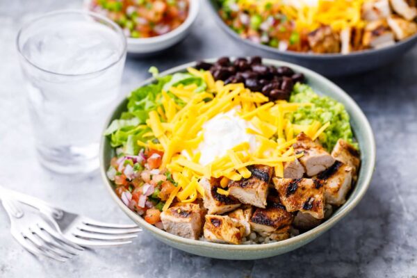Chipotle chicken burrito bowl