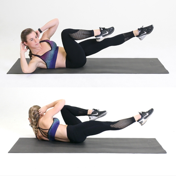 Bicycle crunches