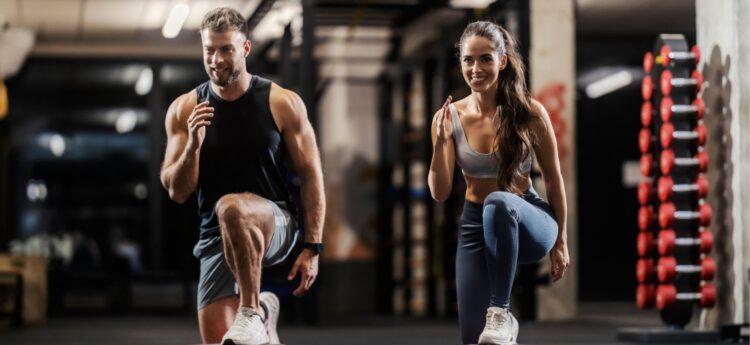 Couple training together