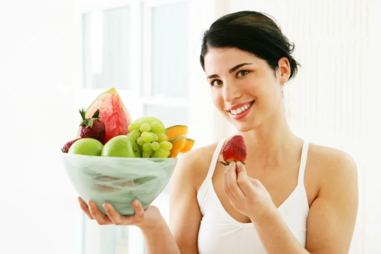 Bowl of healthy fruits
