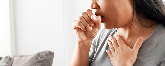 Women coughing