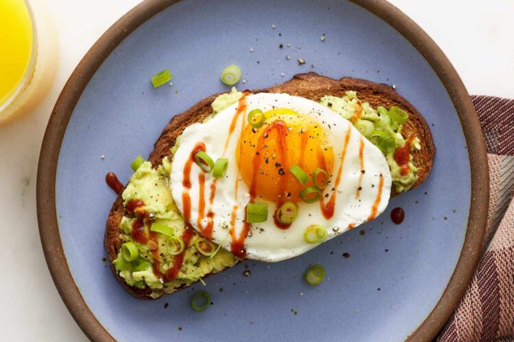 Egg and avocado toast